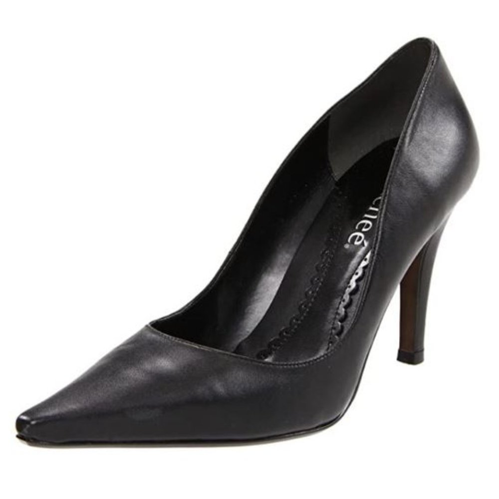 J. Renee' Women's Masela Black Leather Pump